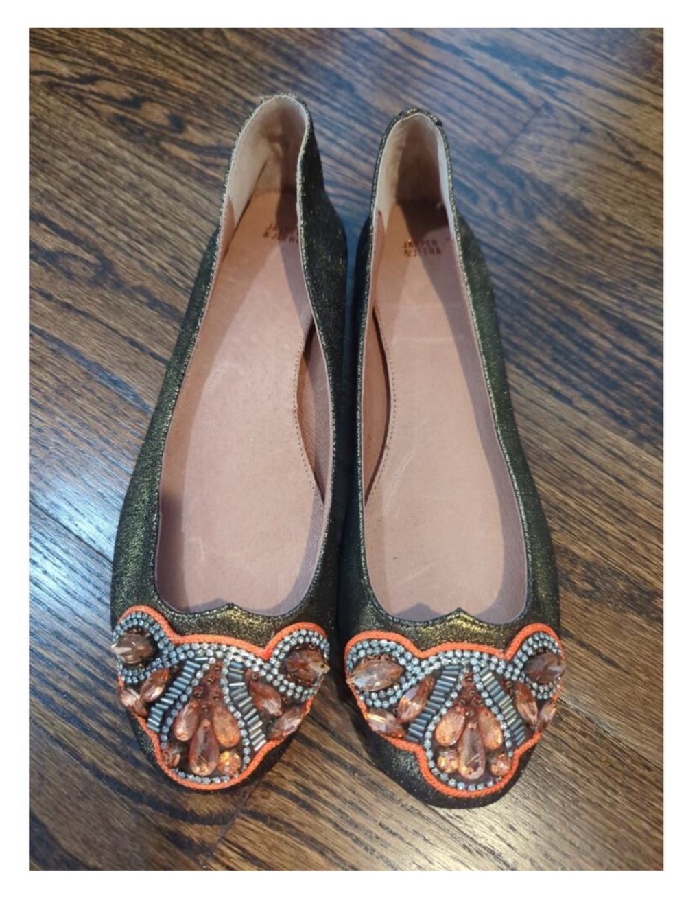 Anthropologie Jasper and Jeera bejeweled flats